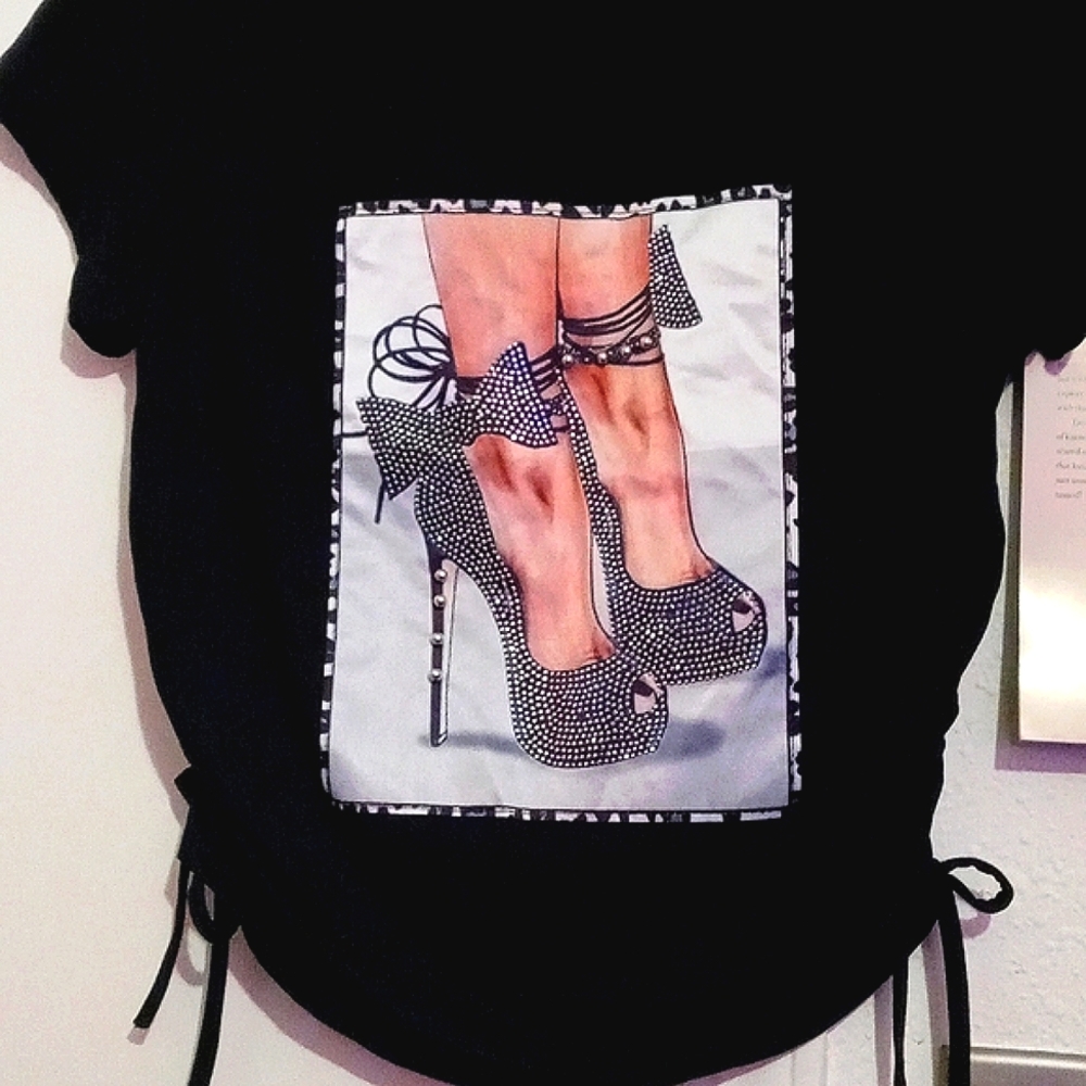 Sparkly graphic top
